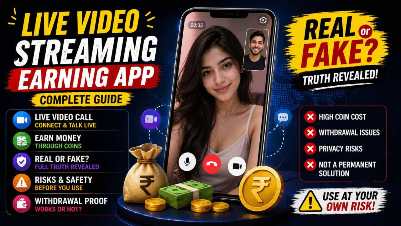 Live Video Streaming & Earning App – Full Guide | Real or Fake?