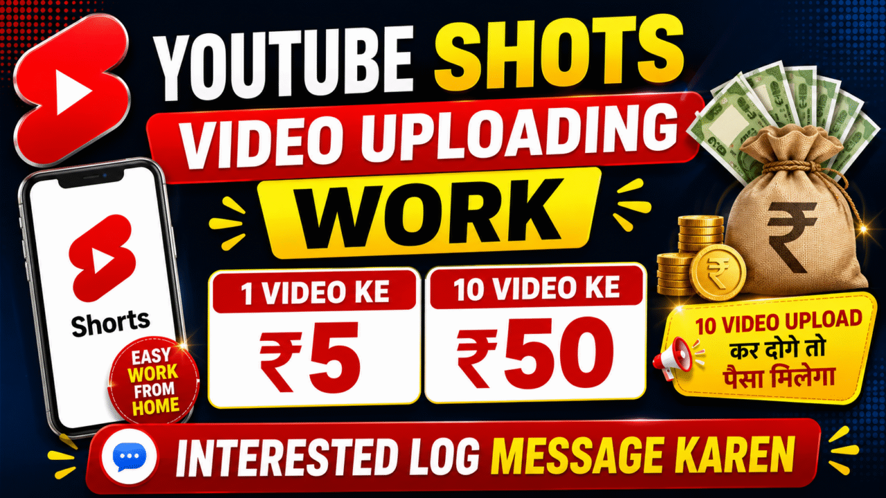 🎬 YouTube Shorts Video Uploading Work